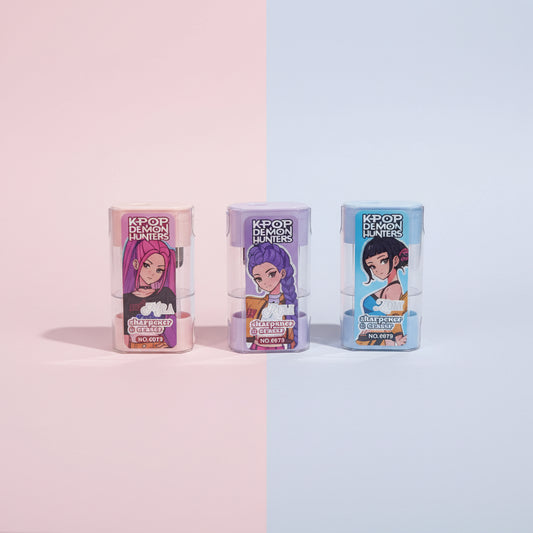 K-Pop 2-in-1 Eraser & Pencil Sharpener Combo | Cute School Stationery