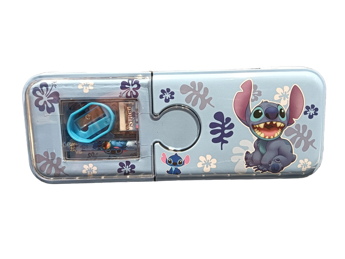Stitch Pencil Box | Cute Character Geometry Case with Accessories