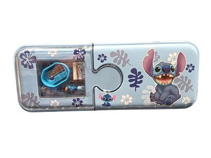 Stitch Pencil Box | Cute Character Geometry Case with Accessories