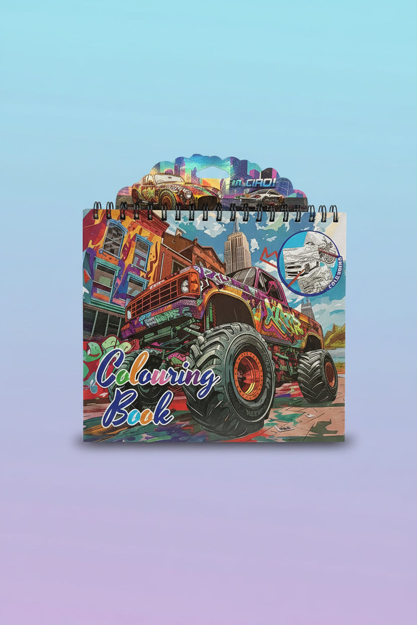 Sticker Colouring Book