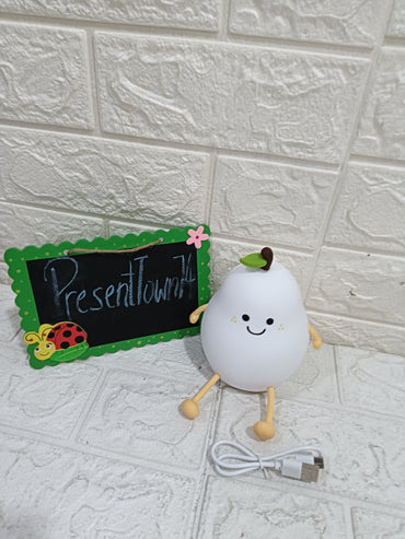 Peach with legs Silicone Lamp