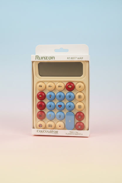 Compact Colorful Desktop Calculator | Portable Office & School Calc