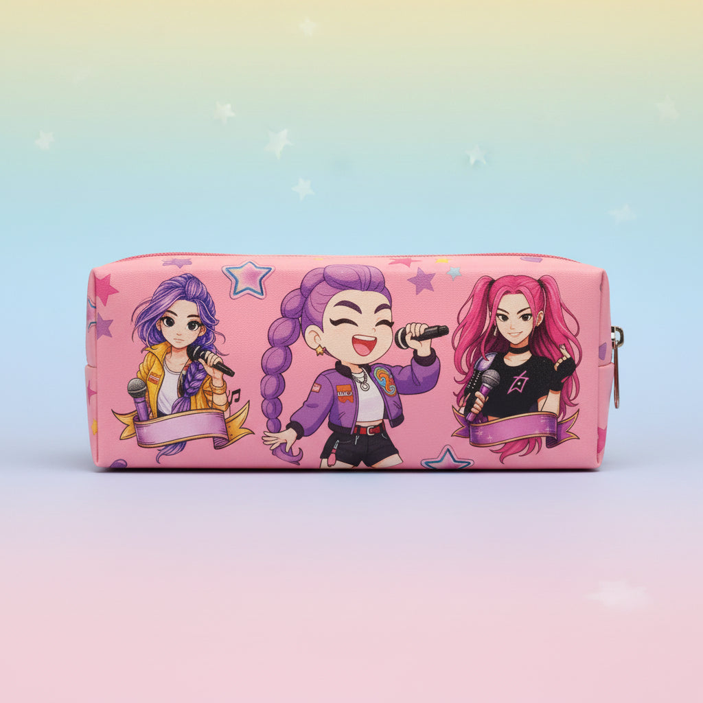 K-Pop Stationery Pouch | Aesthetic Pencil Case & Organizer