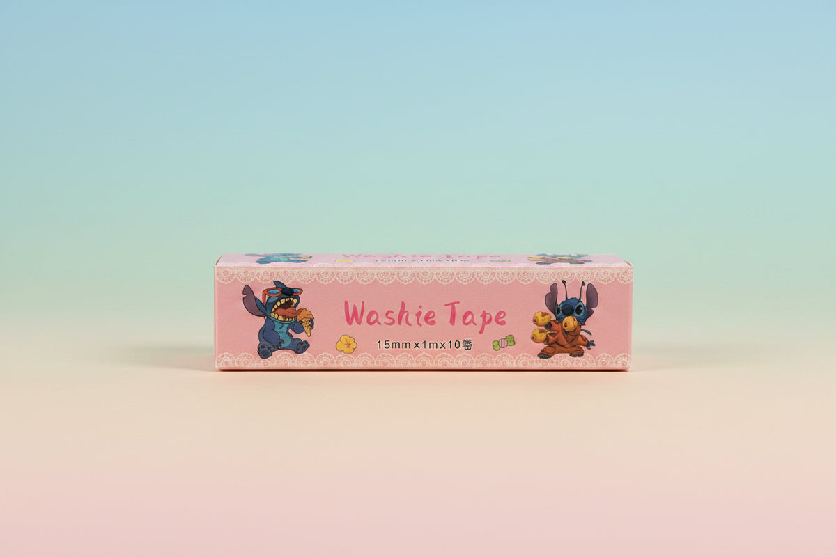 Cute Stitch Washi Tape Set | Decorative Crafting & Scrapbook Tapes