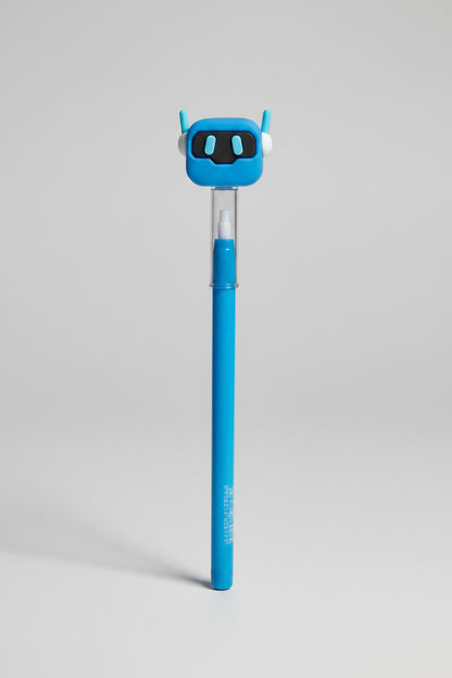 Cute Robot Character Topper Writing Pencils | Pastel Lead Pencils with Cute Robot Figurines