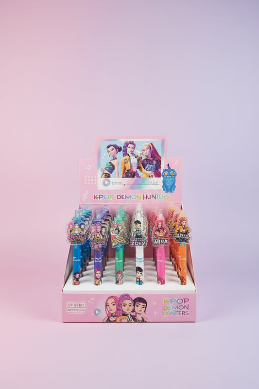 K-Pop Demon Hunters Gel Pen | Aesthetic Idol Character Writing Pen