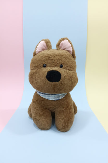 Brown Cute Plush Dog Toy