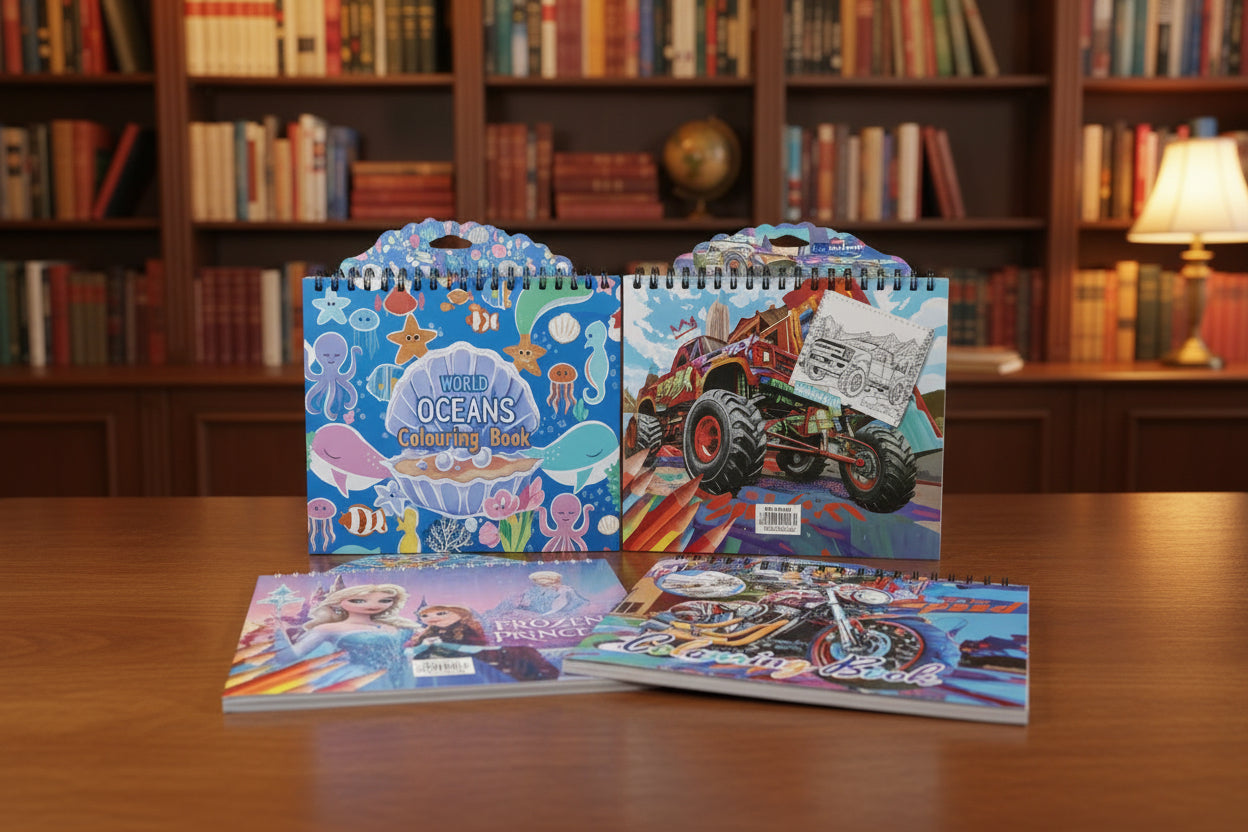 Sticker Colouring Book