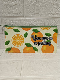 Pencil Pouch With Real Fruit Fragrance