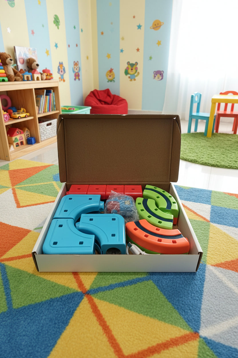 Magnetic Track Set with Train