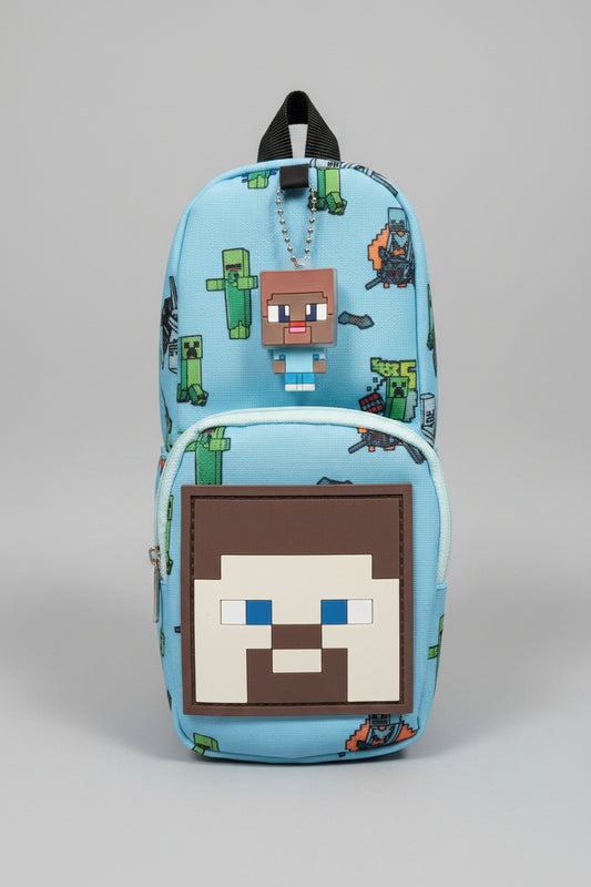 Minecraft Multi-Functional Pencil Case & Utility Pouch | Cute School Stationery Organizer for Kids