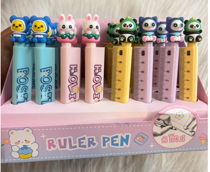 Teddy Ruler Pen Set