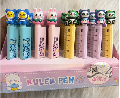 Teddy Ruler Pen Set
