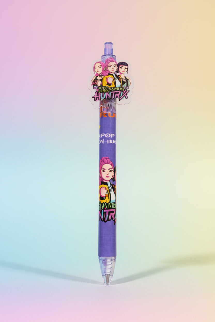 K-Pop Demon Hunters Gel Pen | Aesthetic Idol Character Writing Pen