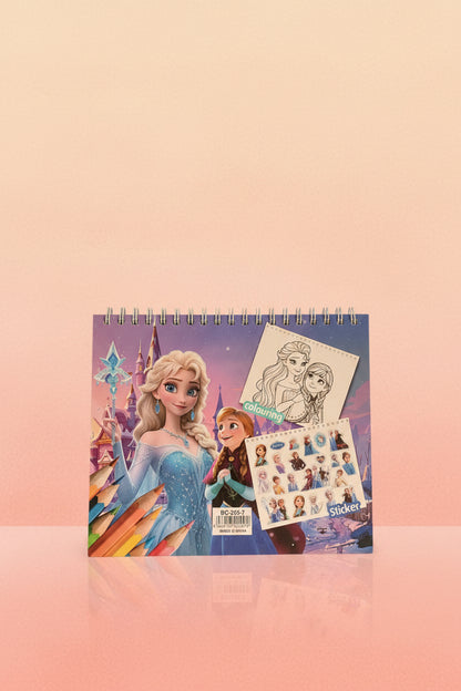 Sticker Colouring Book